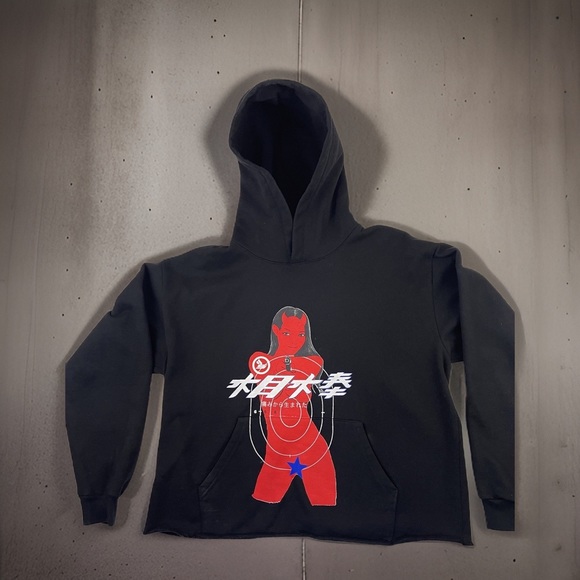 SÏCKO BORN FROM PAIN "Devil girl" Cropped Hoodie - Picture 1 of 16